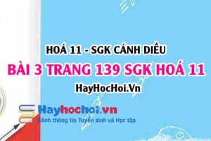 Bài 3 trang 139 SGK Hoá 11 Cánh diều